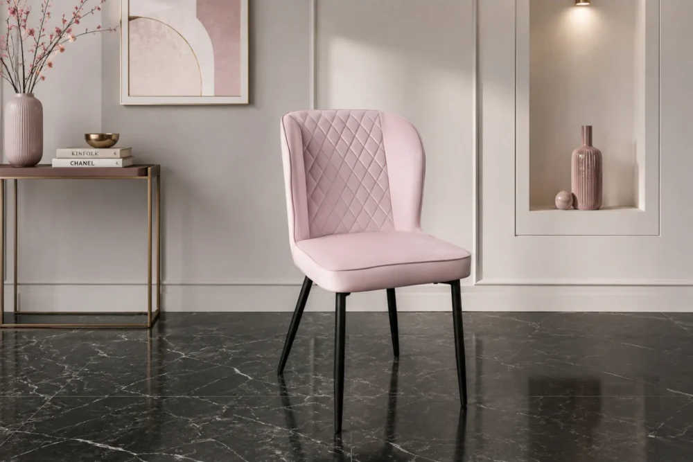 Sedia Velluto Rosa - Articolo 1941