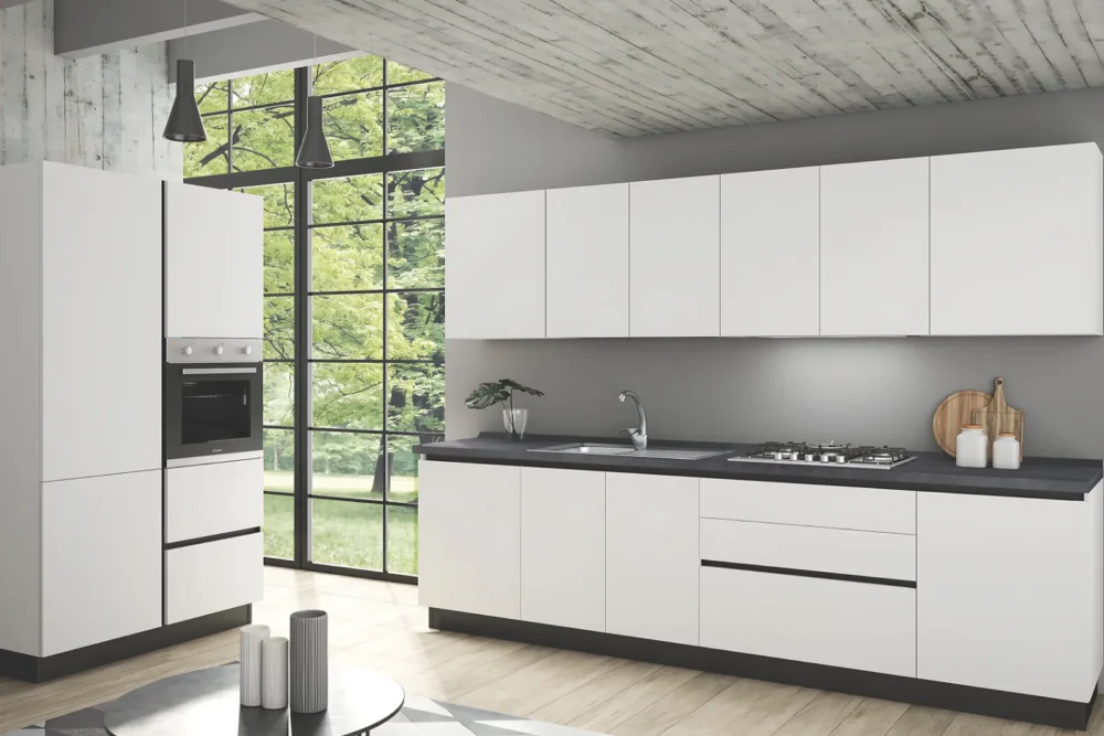 Cucina Flat Bianco Neve Personalizzabile