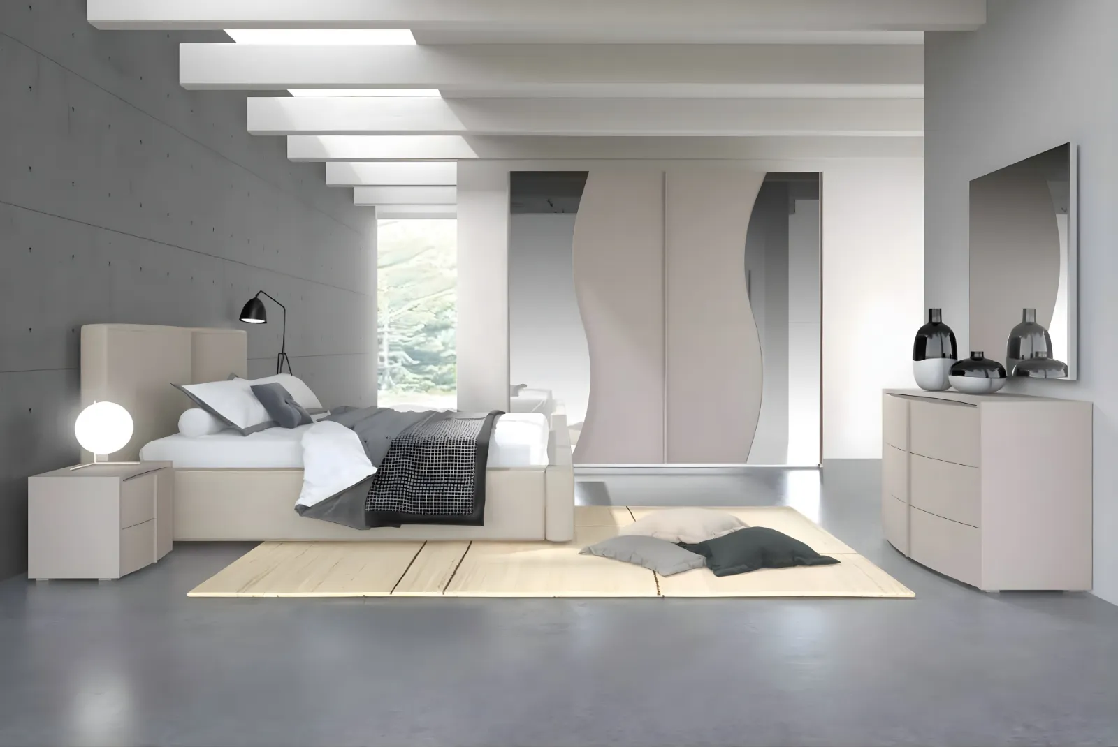 Camera letto con contenitore Allegra Tortora