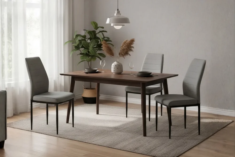 Sedia Iride tessuto Grigio