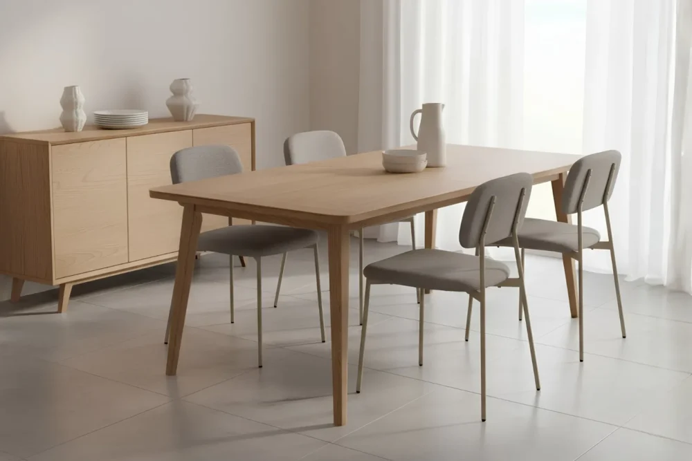 Sedia Marlene in tessuto Grigio