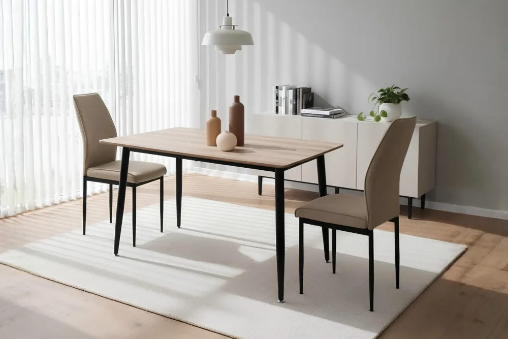 Tavolo fisso Frida - piano Rovere 120x80