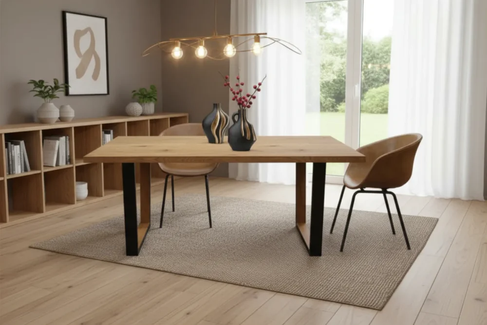 Tavolo fisso Jenny - piano Rovere 180x90