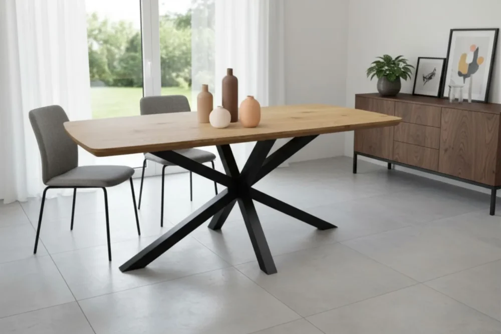 Tavolo fisso Julia - piano Rovere 180x90