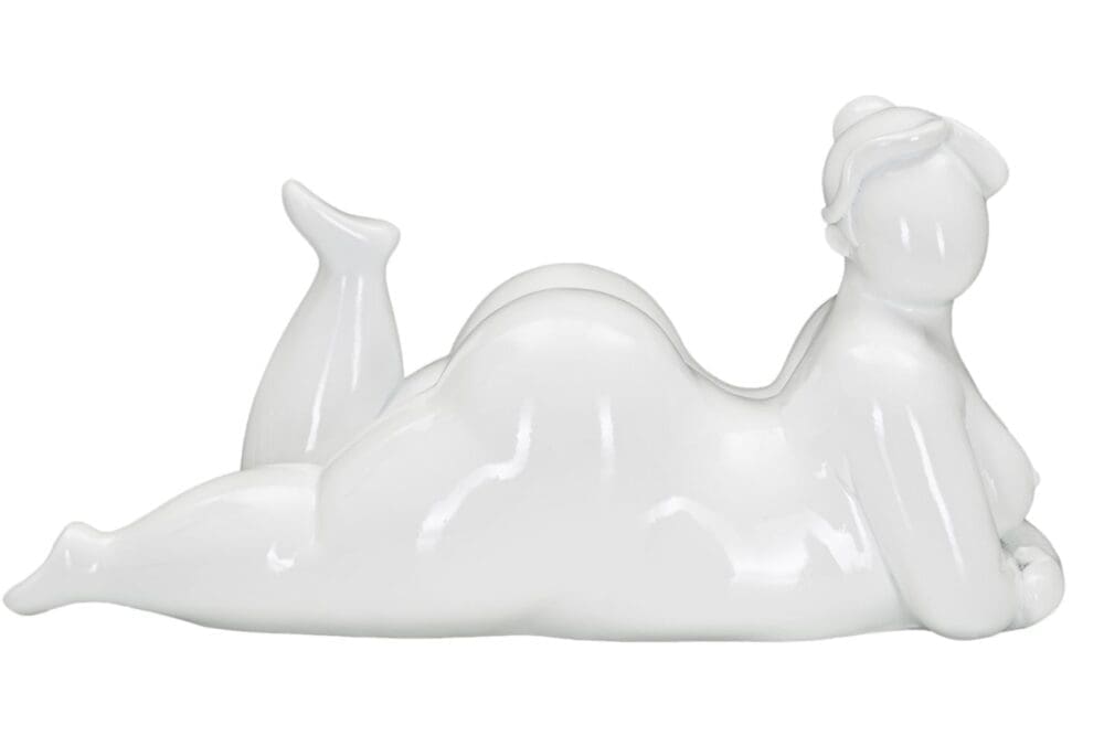 Statua Donnina Yoga Relax no sfondo