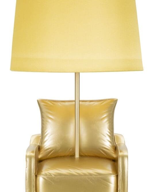 Lampada da comodino Midcentury Gialla