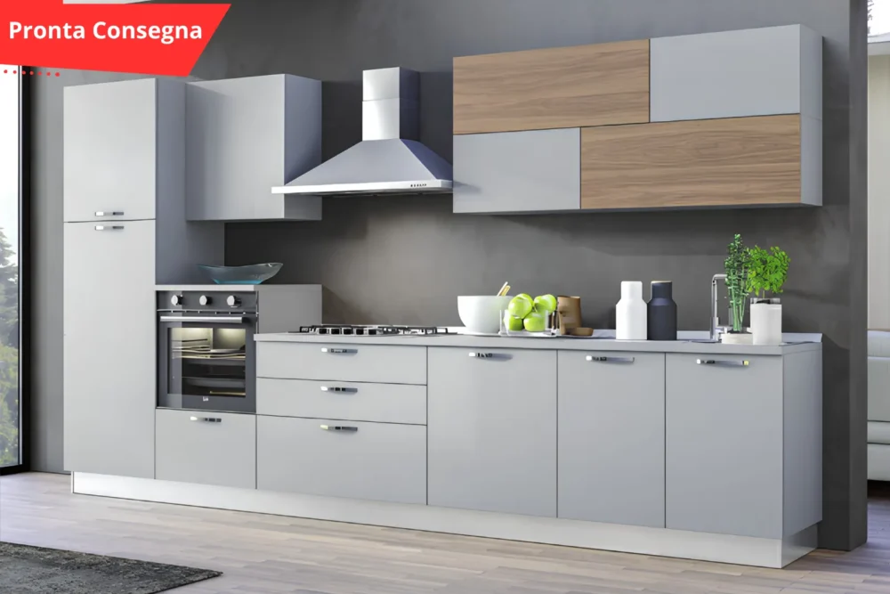 Cucina360 GrigioNoce Pronta Consegna