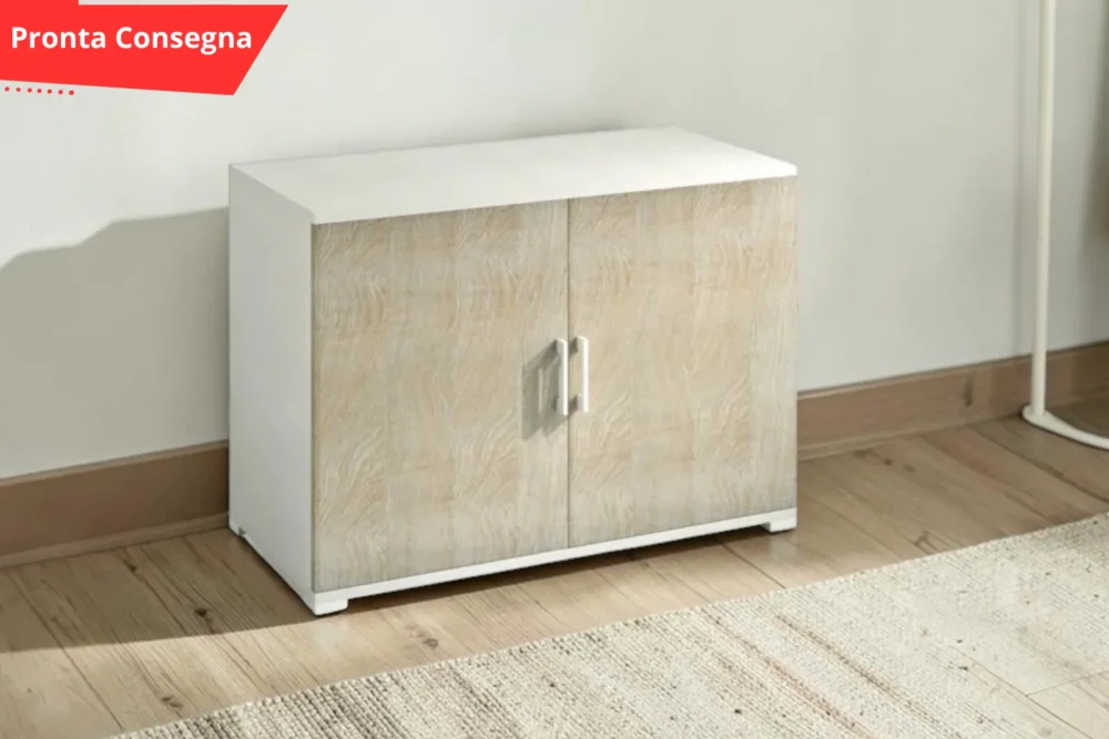 Mobiletto Multiuso doppia anta Rovere pronta consegna
