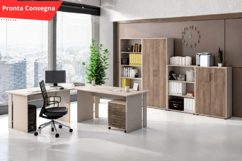 Ufficio Completo - Cashmere e Noce pronta consegna